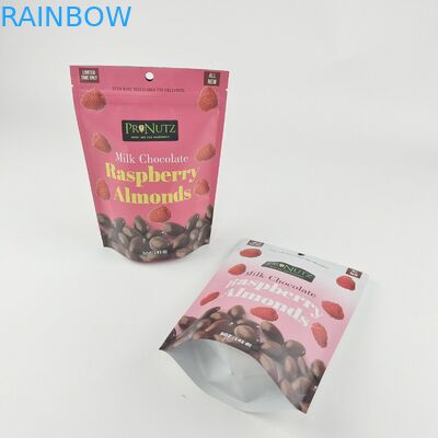 Niestandardowe logo prywatne Zipper Plastic Stand Up Zip Lock Packaging Bag Packs Jedliwe ciasteczka