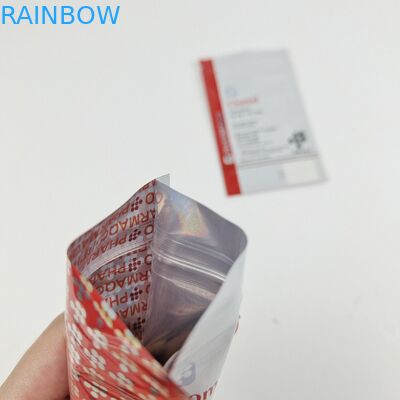 Przechowywanie promocyjne opakowania spożywcze worki z trzema stronami do pielęgnacji zębów opakowania z zamkiem cieplnym z zamkiem