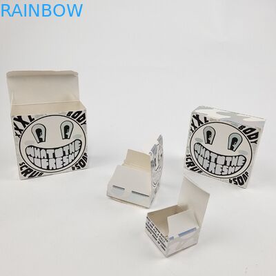 Niestandardowe błyszczące UV Mat Film Biały Karton Papier Pudełko 400g Dla kosmetycznych próbki oleju arganu