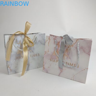 Biodegradowalna torebka papierowa do zakupów z drukiem logo