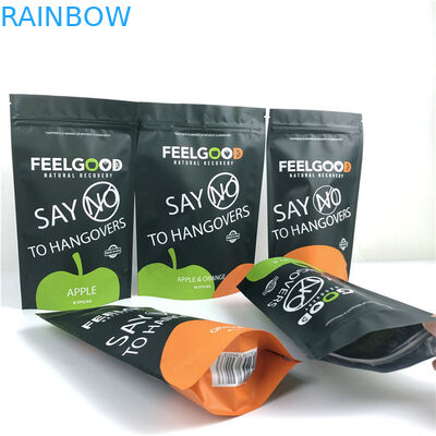 Logo na zamówienie Drukowane Stojąco Zamknięte Torba Zamknięta Zamknięta Torba Plastikowa