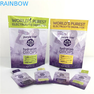 10 kolorystyczne specjalne folia aluminiowa z matą, stand up, torba z ziplockem, torba do jedzenia