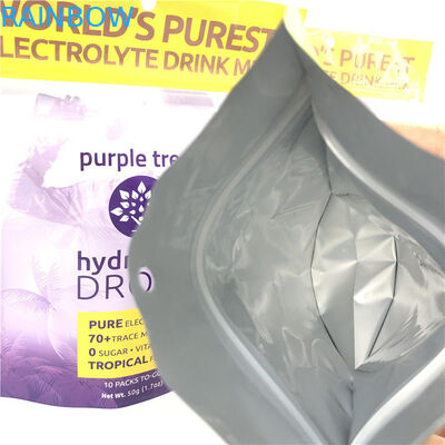 10 kolorystyczne specjalne folia aluminiowa z matą, stand up, torba z ziplockem, torba do jedzenia