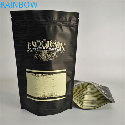 Przechowywanie Niestandardowe logo Drukowane Stand Up Zipper Pocket Znów zamykany plastikowy Food Seal Coffee Bag