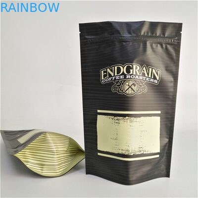 Przechowywanie Niestandardowe logo Drukowane Stand Up Zipper Pocket Znów zamykany plastikowy Food Seal Coffee Bag
