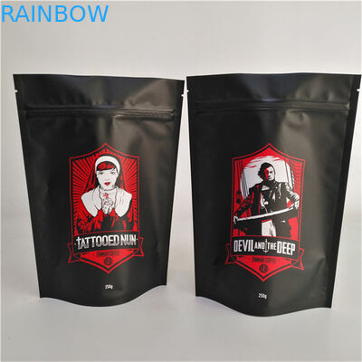 Zindywidualizowany rozmiar Stand Up Pocket With Zipper Matt Finish Aluminium Foil Mylar Doypack