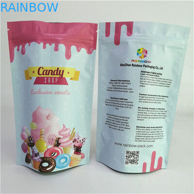 Środowiskowo przyjazny plastik Mylar Stojąca folia aluminiowa Zamknięty worek Bezwonny zapach Niestandardowy Drukowany