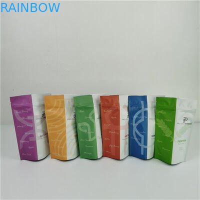 Opakowanie z plastiku do zamykania z powrotem Mat Finish Foil Aluminium Mylar Plastic Standing Bag Logo