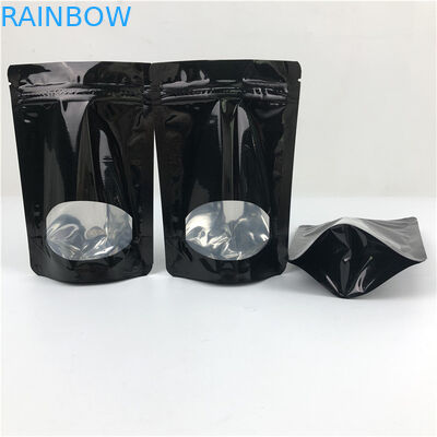 Gęstość niestandardowa Sprzedaż hurtowa poddawana recyklingowi Stand Up Zip Lock Heat Seal Plastic Bags For Food Packaging With Window