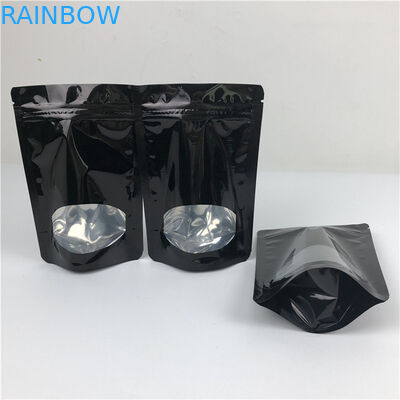 Gęstość niestandardowa Sprzedaż hurtowa poddawana recyklingowi Stand Up Zip Lock Heat Seal Plastic Bags For Food Packaging With Window