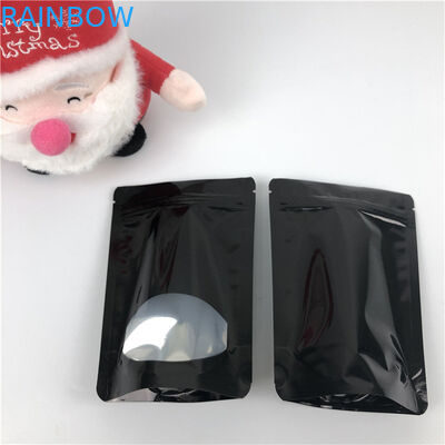 Gęstość niestandardowa Sprzedaż hurtowa poddawana recyklingowi Stand Up Zip Lock Heat Seal Plastic Bags For Food Packaging With Window