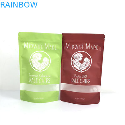 Opakowania spożywcze Drukowanie grawerowane Mylar Doypack z oknem