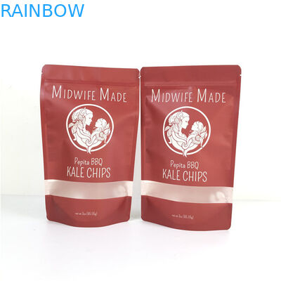 Opakowania spożywcze Drukowanie grawerowane Mylar Doypack z oknem