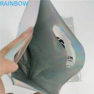 Najwyższej jakości Logo na zamówienie Drukowane Paczki mody Na zamówienie Grubość Nieprzepuszczalny Film Holograficzny Worki Mylar