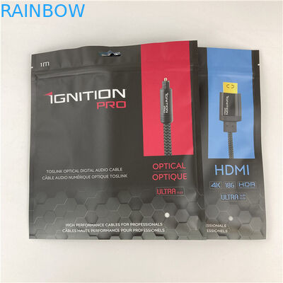 Trzystronne zamknięte worki opakowaniowe Mylar płaska torba z zamkiem akceptowane do 10 kolorów