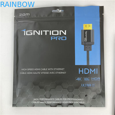 Trzystronne zamknięte worki opakowaniowe Mylar płaska torba z zamkiem akceptowane do 10 kolorów