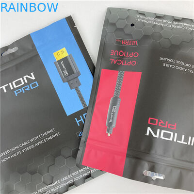 Trzystronne zamknięte worki opakowaniowe Mylar płaska torba z zamkiem akceptowane do 10 kolorów