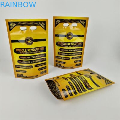 Protein Powder Ziplock Food Packaging Bags z cyfrowym drukiem plastikowym