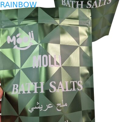 Stojące plastikowe opakowania do peelingu do ciała, saszetki, sole do kąpieli, naturalne kąpiele, worki Mylar z zamkiem błyskawicznym