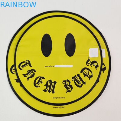 Nieregularne 3,5g 7g torebki Mylar z zamkiem wewnątrz Drukowanie folia aluminiowa zapach do jedzenia plastikowa torebka