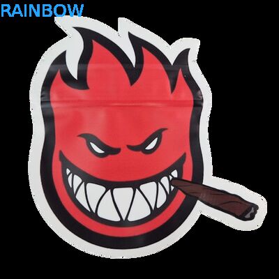 Jadalne Cali 3,5g 7g Mylar Ziplock Miękki w Dotyku Odporny na Zapachy Nieregularny Kształt Ciasteczka Wykrojnik Opakowanie Plastikowa Saszetka