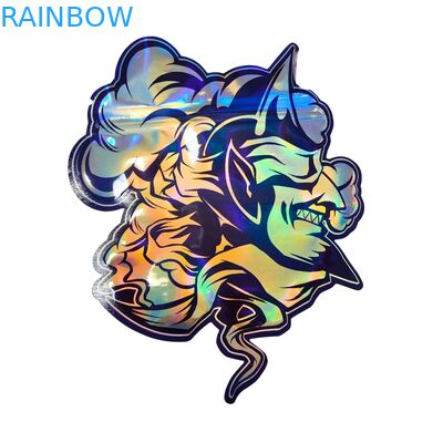 Miękkie dotykowe holograficzne torby Mylar z zamkiem na słodycze zioło suche kwiaty gumkowe ciasteczka cukier opakowanie zabezpieczone przed dziećmi