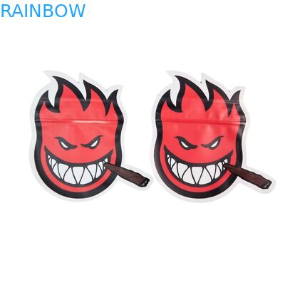 Ściśnięte 3,5 g plastikowe torebki błyszczące zamek Mylar dla zioła gumkowego cukierków opakowania Proof Smell błyszcząca powierzchnia