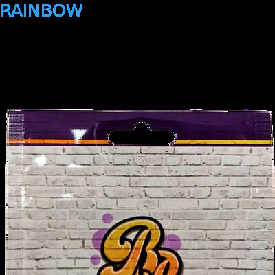 Ściśnięte 3,5 g plastikowe torebki błyszczące zamek Mylar dla zioła gumkowego cukierków opakowania Proof Smell błyszcząca powierzchnia