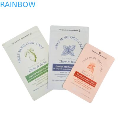 Biodegradowalny worek z papieru Kraft Biały worek z opakowaniem z plastikiem do żywności dla zwierząt domowych Kompostowalny