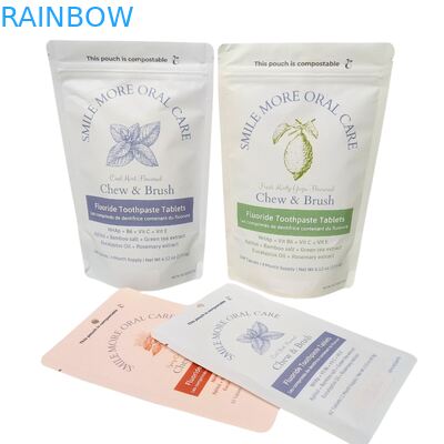 Biodegradowalny worek z papieru Kraft Biały worek z opakowaniem z plastikiem do żywności dla zwierząt domowych Kompostowalny