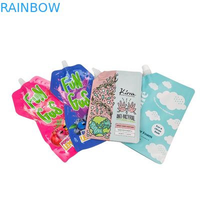 Płynna plastikowa torebka typu stand-up z wylewką, opakowanie do wyciskania dla kosmetyków, napojów, balsamu, torba z dyszą