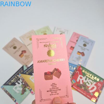 Jedliwa folia aluminiowa worek z tylnym pieczęciem Mały plastikowy mylar owsiany czekoladowy bar energetyczny ciasteczko przekąski cukier opakowania worek