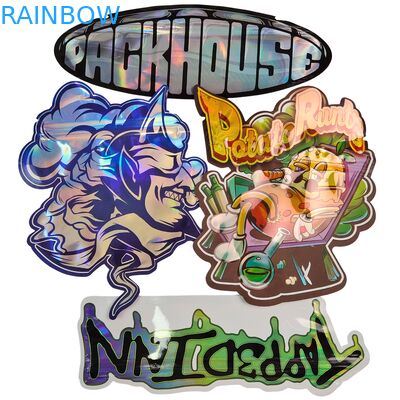 Gorąca sprzedaż Glossy Die Cut Mylar Bag With Zipper Żywność Bezwonna od zapachu 3,5 7g 14g 28g Grzyby Gummies Custom Printing Plastic Bag