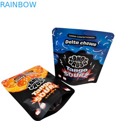 Rainbow Custom Drukowany 3.5g 8th Stand Up Mylar Bag Jedliwa Bezwonna od zapachu specjalna torba w kształcie do ciasteczek Gummy Cali Pack Combo
