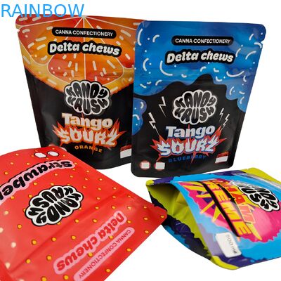 Rainbow Custom Drukowany 3.5g 8th Stand Up Mylar Bag Jedliwa Bezwonna od zapachu specjalna torba w kształcie do ciasteczek Gummy Cali Pack Combo