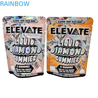 3.5g Torebki Mylar do żelków z ekstraktem z grzybów Opakowanie Doypack z zamkiem błyskawicznym, odporne na zapachy, stojąca torebka