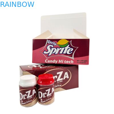 PET plastikowy pudełko z jedzeniem 3,5 g słodyczy sodnej z skręconą pokrywą