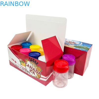 PET plastikowy pudełko z jedzeniem 3,5 g słodyczy sodnej z skręconą pokrywą