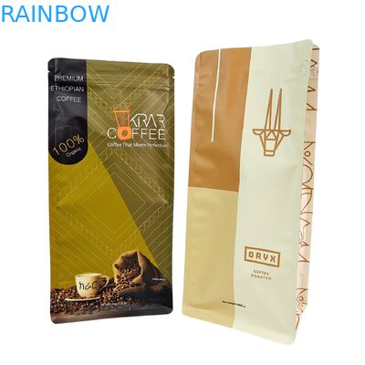 Załatwione stand up Zipper Coffee Bean Bag z zaworem