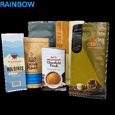 Załatwione stand up Zipper Coffee Bean Bag z zaworem