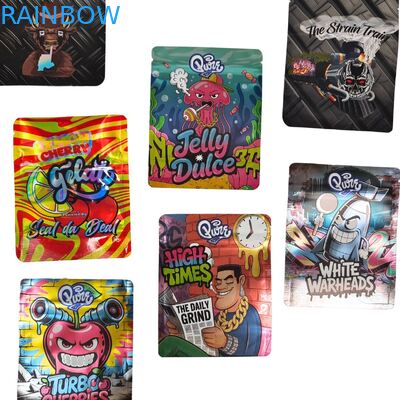 Niestandardowe torby Mylar 3.5g-28g z możliwością ponownego zamknięcia do pakowania żywności