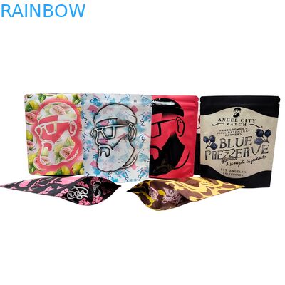 Niestandardowo drukowane, zamykane strunowo, odporne na zapachy torby mylarowe na żywność 3,5g-28g