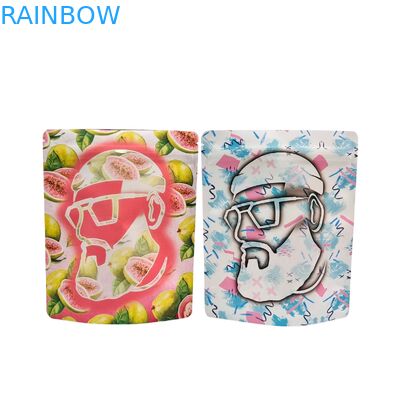 Wielorazowe zgrzewane termicznie torebki Mylar 3,5g 1oz, stojące, aluminiowe, odporne na zapachy, do przechowywania żywności Cali, torebki Mylar z nadrukiem na zamówienie