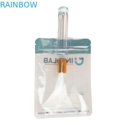 Zastosowalny biały torba z zamkiem do zębów przejrzysty wyrównanie opakowanie jednoosobowe przejrzysty z uszczelnieniem termicznym i wyrównaniem logo