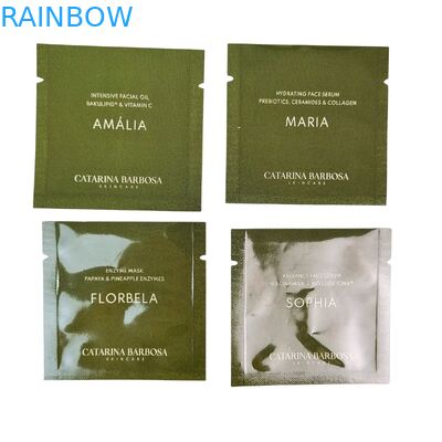 Niestandardowe Rozmiary Zgrzewane Cieplnie Saszetki Kosmetyczne z Folią Aluminiową z Niestandardowym Logo