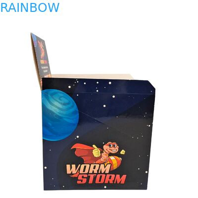 Niestandardowe składane pudełko kartonowe 3,5g do ekspozycji detalicznej na śniadaniowe płatki zbożowe, suszone owoce, orzechy, ziarna i pakowanie żywności