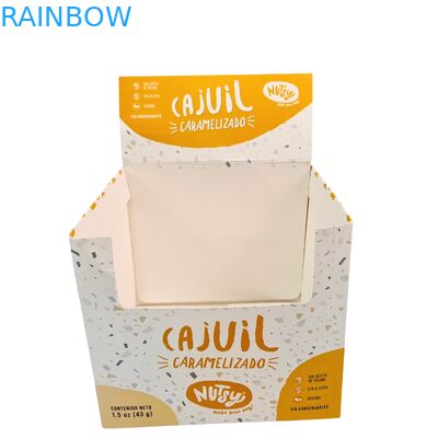 Niestandardowe składane pudełko kartonowe 3,5g do ekspozycji detalicznej na śniadaniowe płatki zbożowe, suszone owoce, orzechy, ziarna i pakowanie żywności