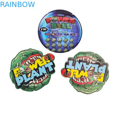 Specjalny kształt Mylar Zipper Bags 3.5g 7g 14g Smell Proof Re-sealable Holografic Food Grade Packaging