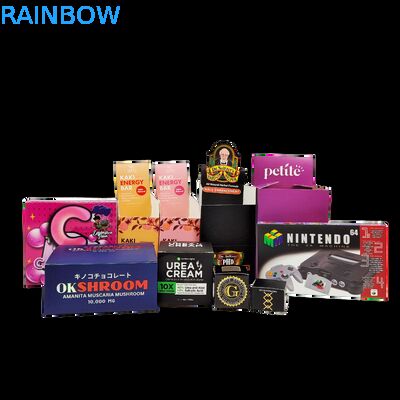 Spersonalizowane składane pudełko z papieru kraft z tektury 350g do ekspozycji na ladzie sklepowej