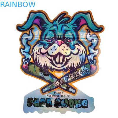 Egzotyczne torebki Mylar 3,5g 1lb Żywność Holograficzne cukierki Wątek dziecięcy Specjalny kształt torebka Mylar Ziplock